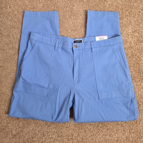 Club Room Men's Classic Fit Solid Straight Leg Pants Blue Size 38x30 NWT 2664V - Picture 4 of 13